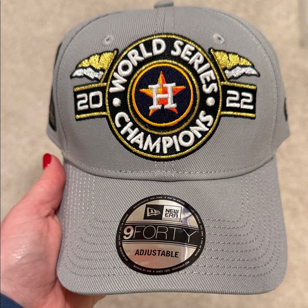 NWT New Era Gray World Series Champions Cap (Houston Astros)